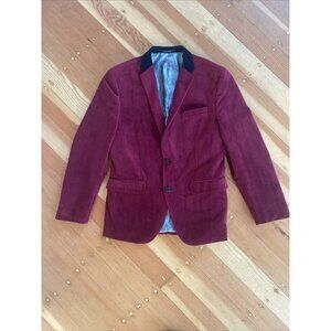 Bar III Men’s Red Velvet Slim Fit Tuxedo‎ Blazer 40S